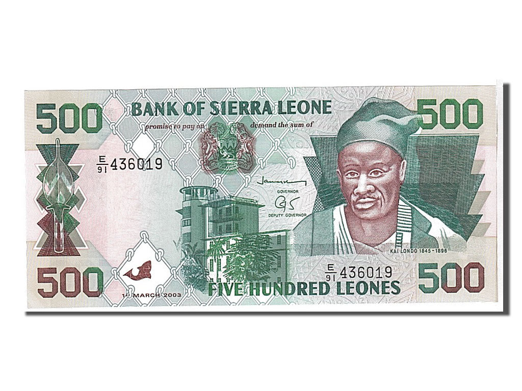 Banknote, Sierra Leone, 500 Leones, 1995, KM:23a, UNC(65-70)