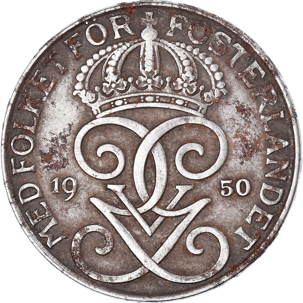 Moneda, Suecia, 5 Öre, 1950