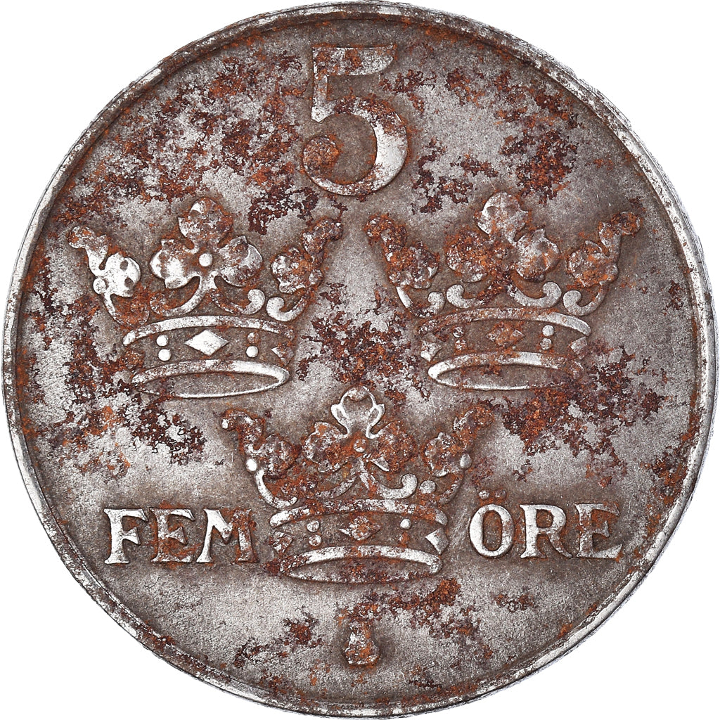 Moneda, Suecia, 5 Öre, 1950