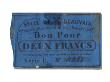 FRANCE, Beauvais, 2 Francs, 1870, 1870-11-10, EF(40-45), Jérémie #60.01.F