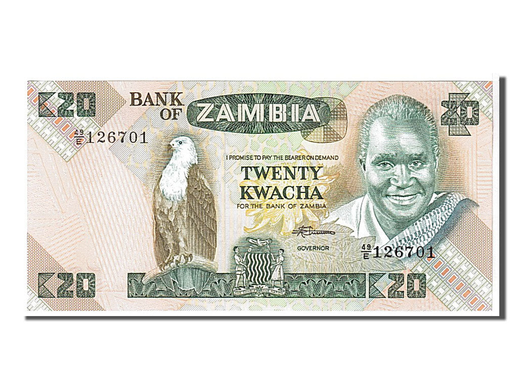 Banknote, Zambia, 20 Kwacha, KM:27e, UNC(65-70)