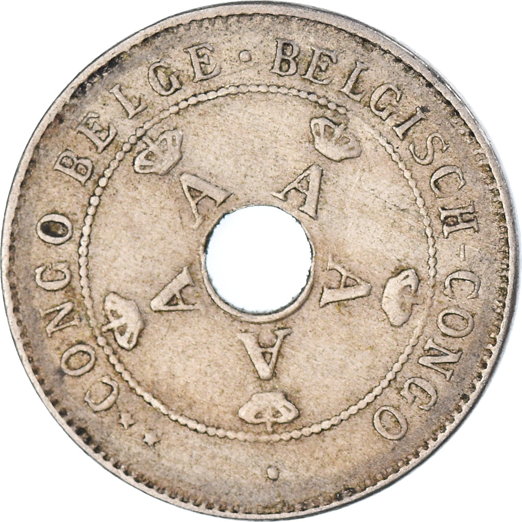 Coin, Belgian Congo, 10 Centimes, 1911