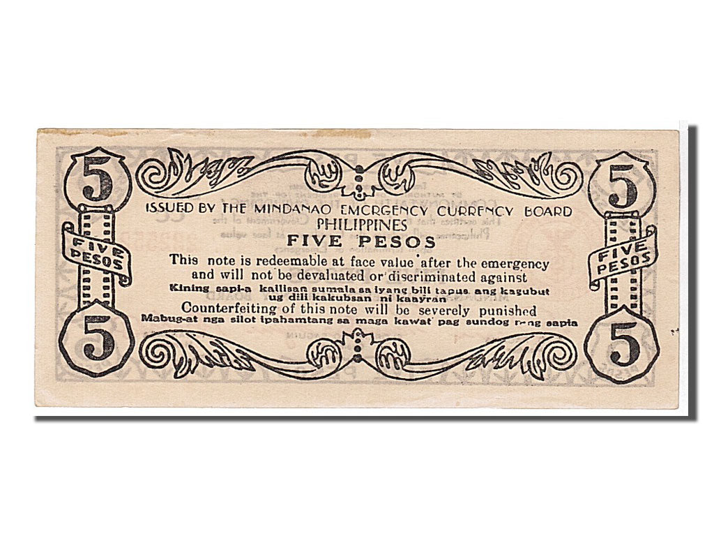 Banknot, Filipiny, 5 Pesos, 1944, UNC(63)