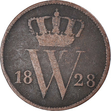 Moneda, Países Bajos, Cent, 1828