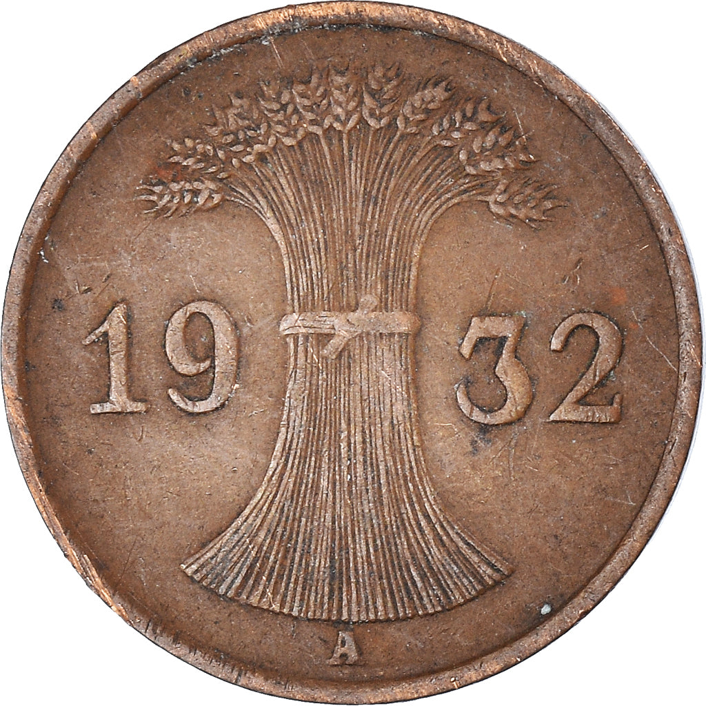 Münze, Deutschland, Reichspfennig, 1932