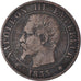 Moneda, Francia, 5 Centimes, 1855