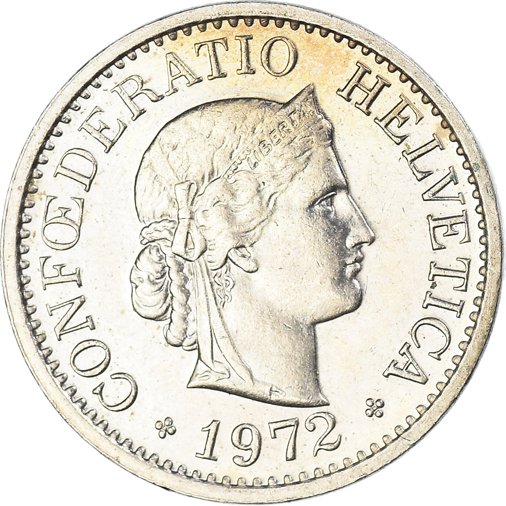 Moneda, Suiza, 10 Rappen, 1972