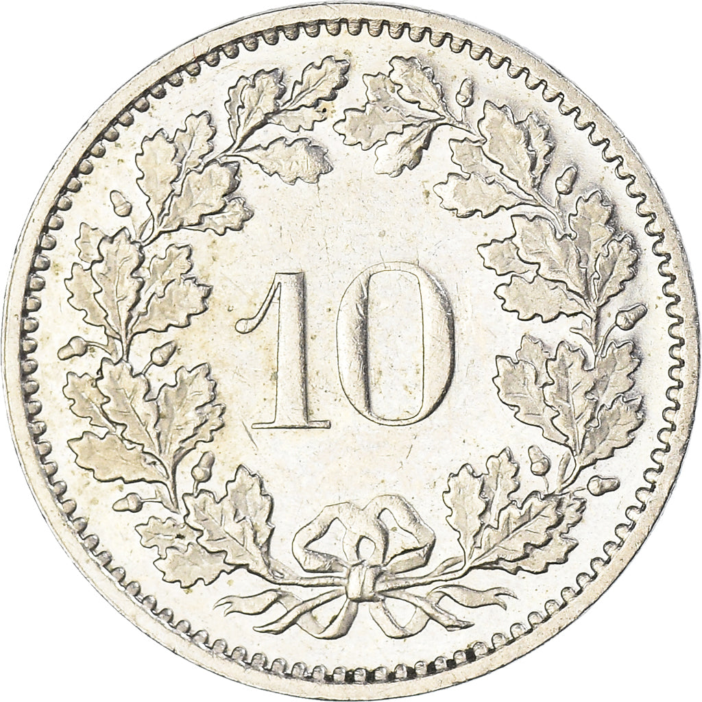 Moneda, Suiza, 10 Rappen, 1972
