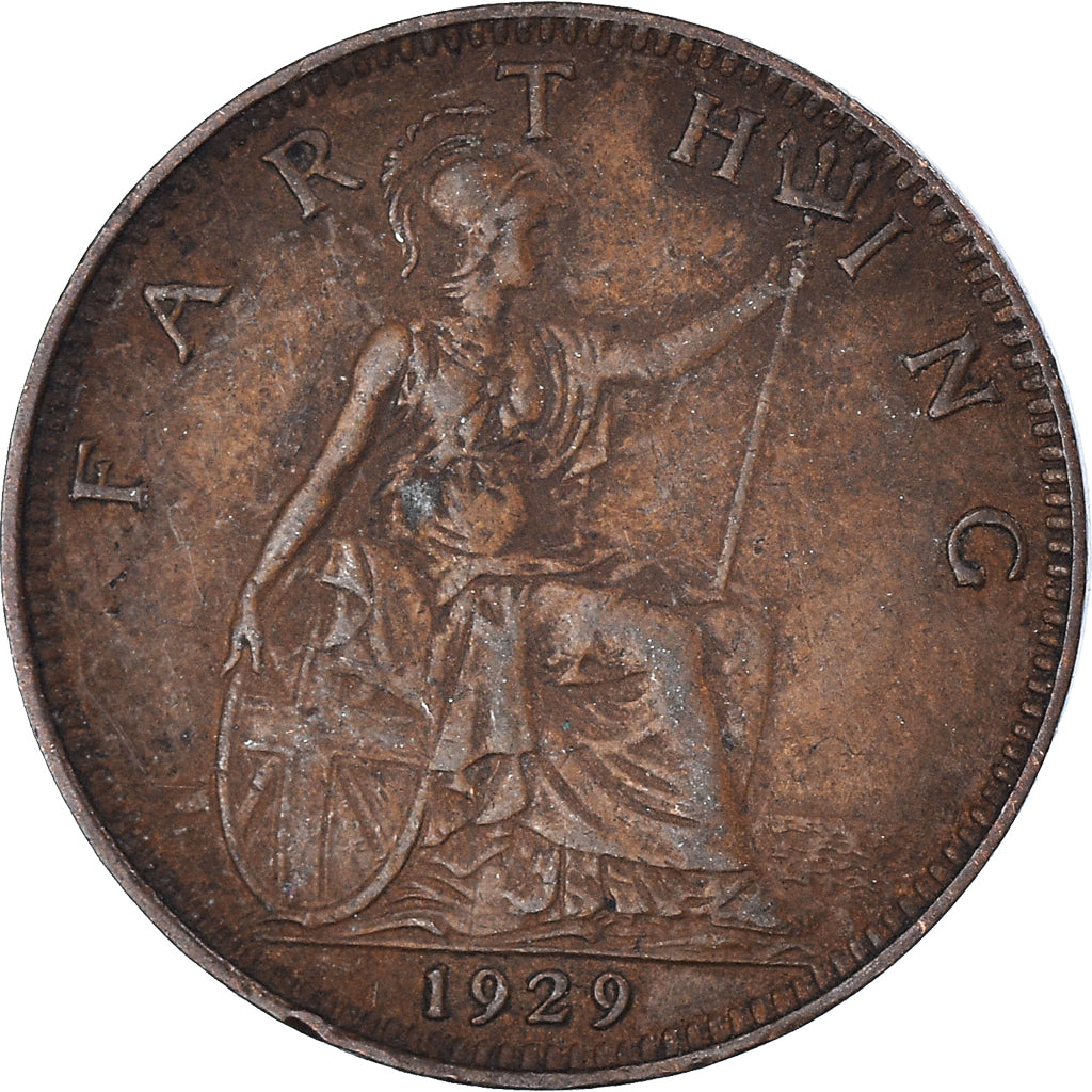 Coin, Great Britain, Farthing, 1929