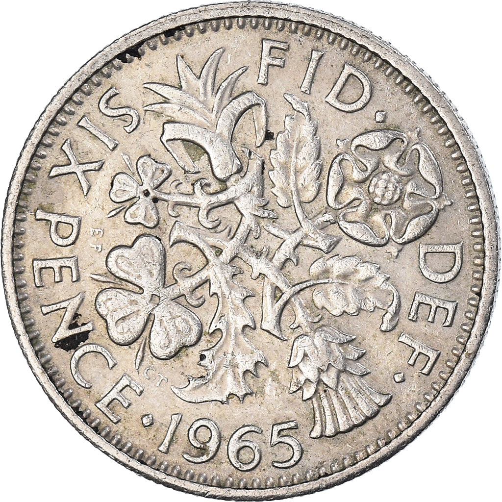 Munten, Groot Bretagne, 6 Pence, 1965