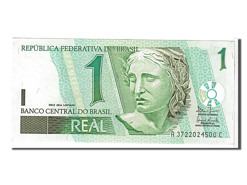 Geldschein, Brasilien, 1 Réal, 2003, KM:243Ag, UNZ