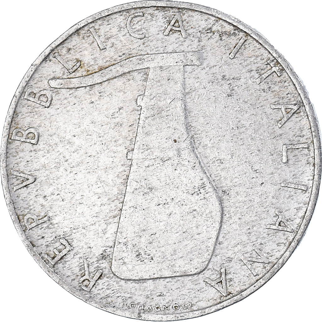 Monnaie, Italie, 5 Lire, 1969