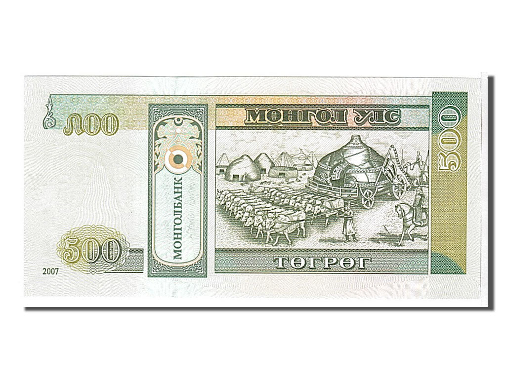 Mongolia, 500 Tugrik, 2007, KM #66b, UNC(65-70), AL4882204