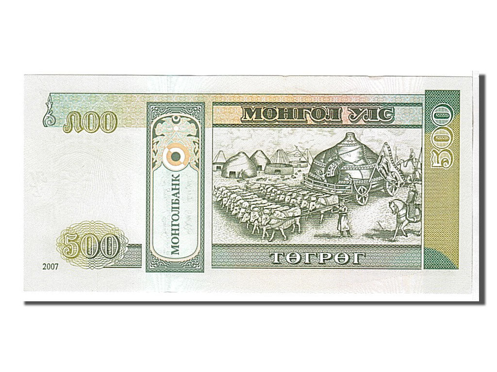 Mongolia, 500 Tugrik, 2007, KM #66b, UNC(65-70), AL4882201