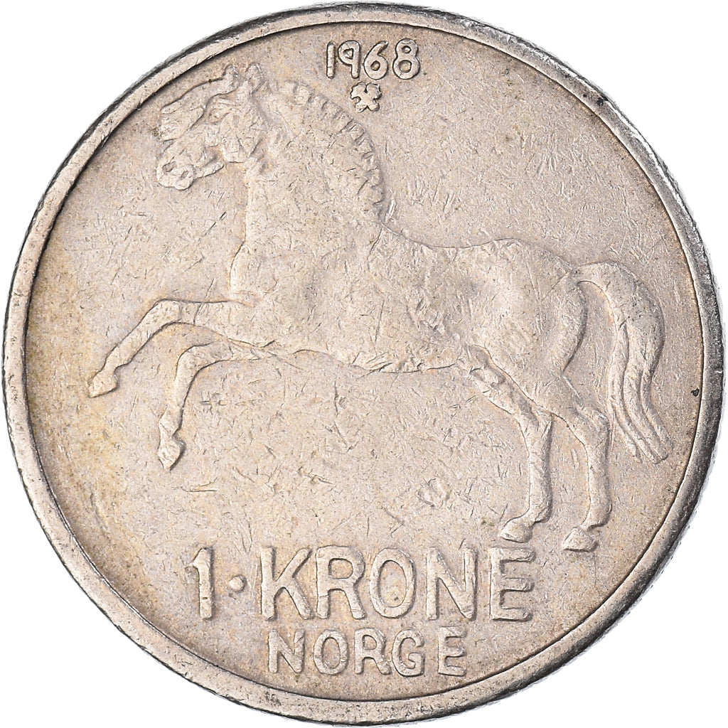 Münze, Norwegen, Krone, 1968