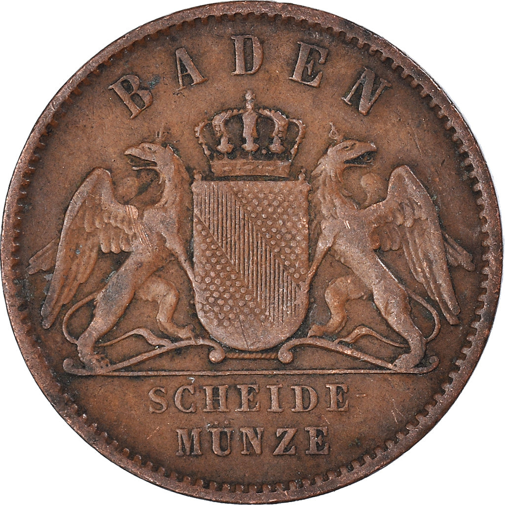 Coin, German States, Kreuzer, 1863