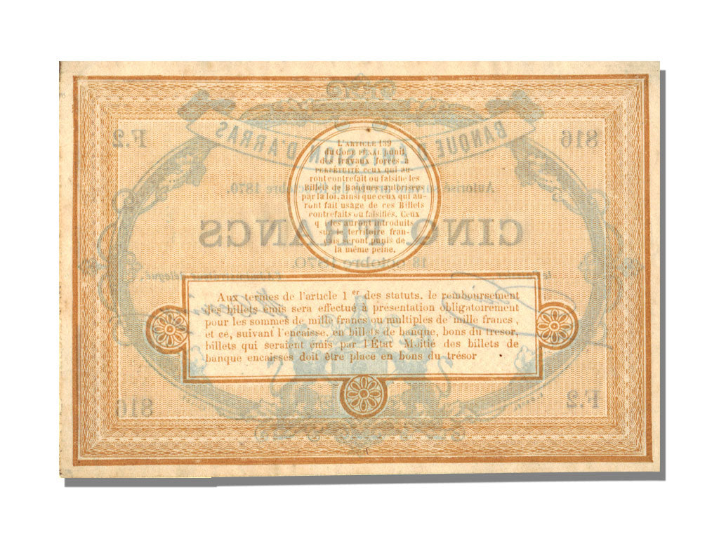 Francia, 5 Francs, 1870, SPL