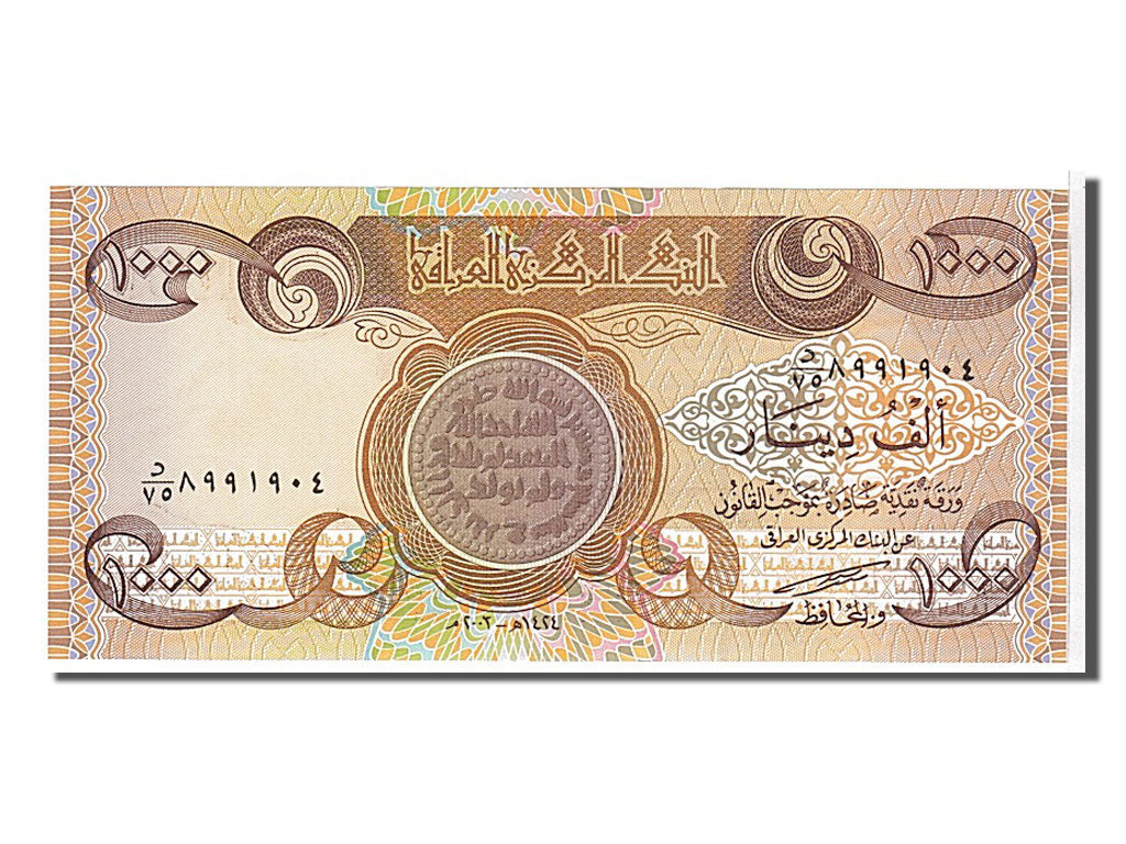 Biljet, Irak, 1000 Dinars, 2003, KM:93, NIEUW