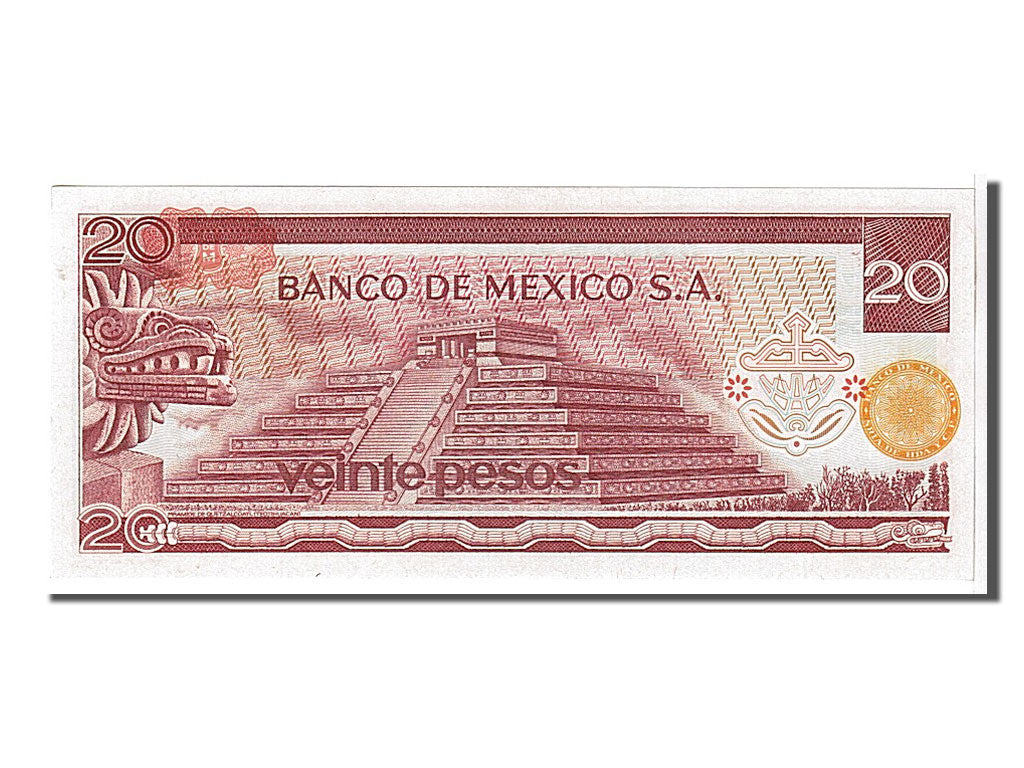 Billete, 20 Pesos, 1977, México, UNC