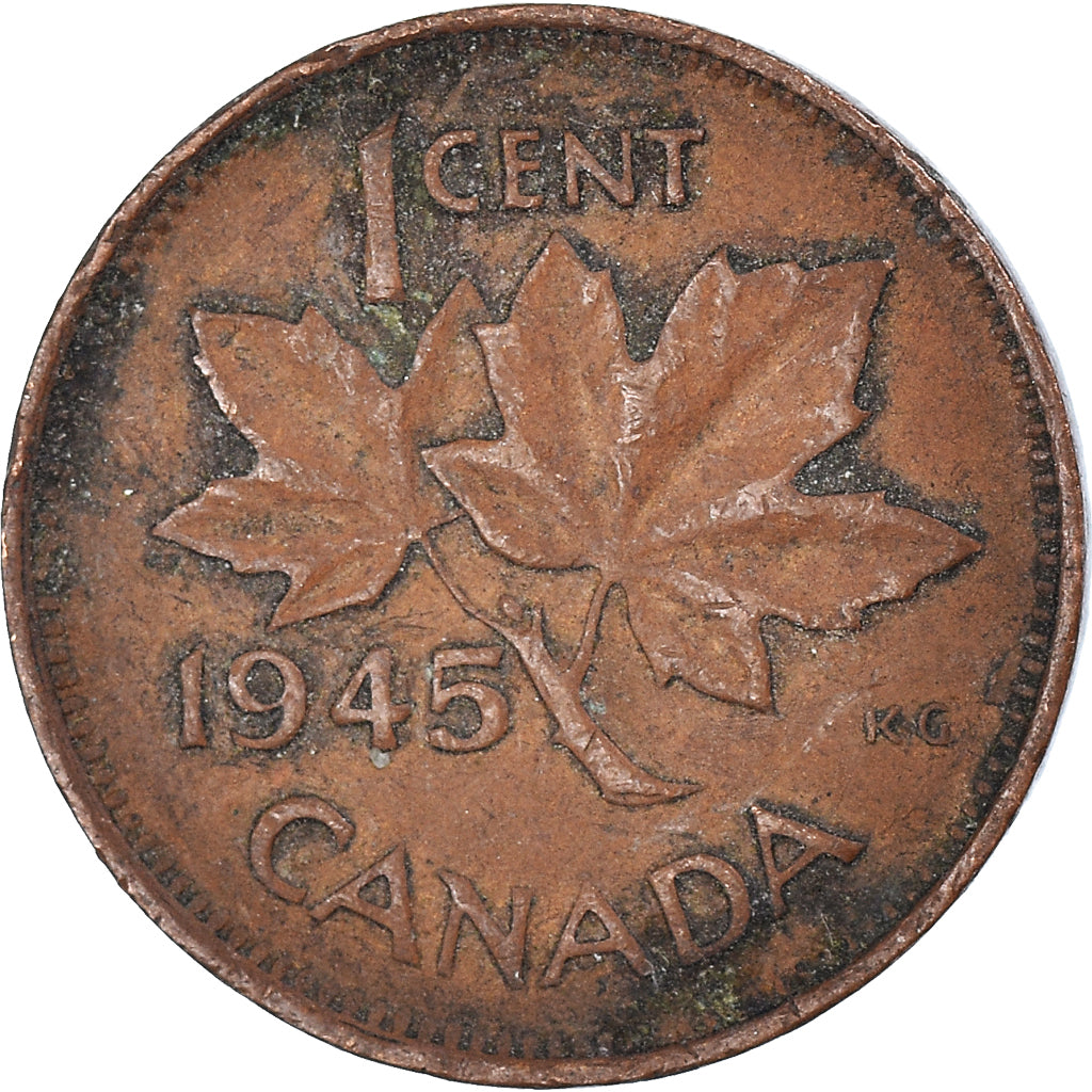 Coin, Canada, Cent, 1945