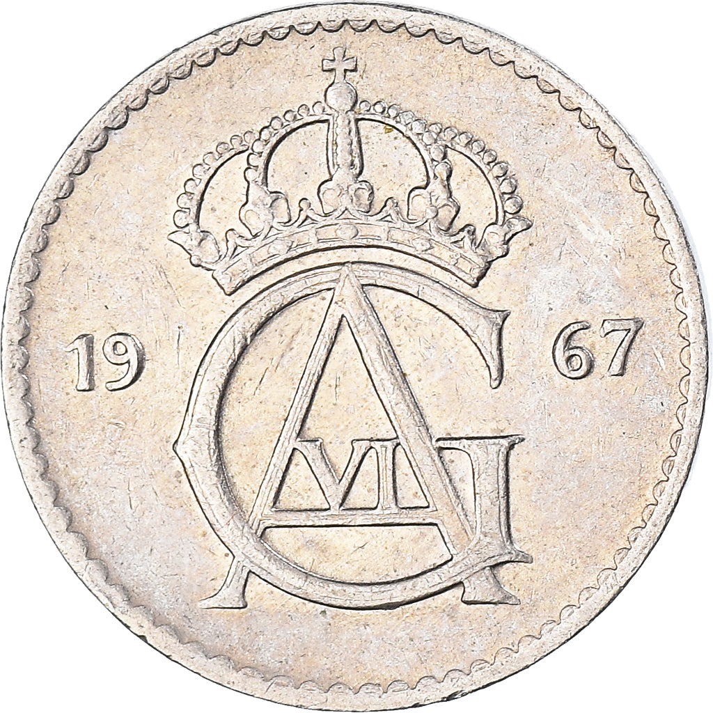 Moneta, Svezia, 25 Öre, 1967