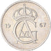 Moneta, Svezia, 25 Öre, 1967