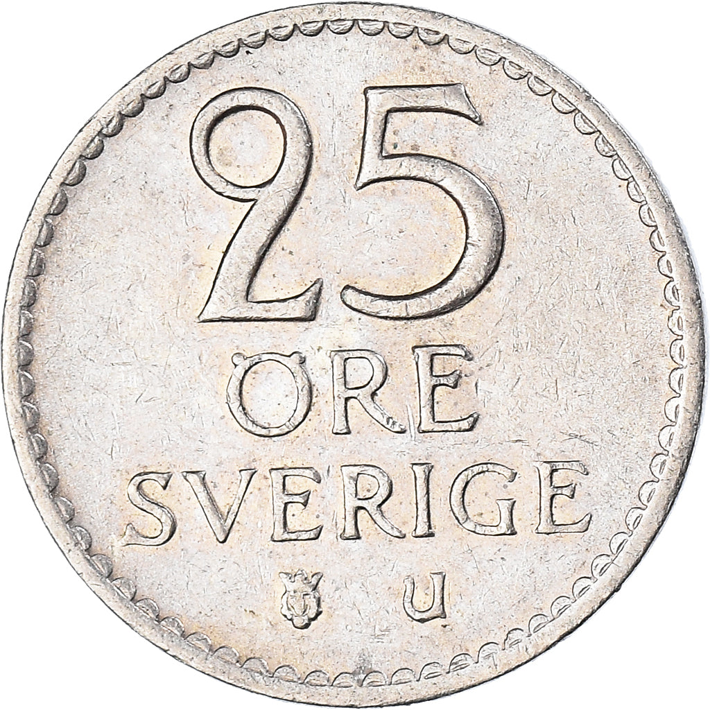 Moneta, Svezia, 25 Öre, 1967
