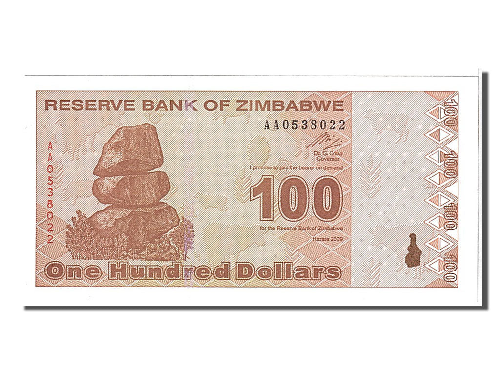 Zimbabwe, 100 Dollars, 2009, KM:97, FDS