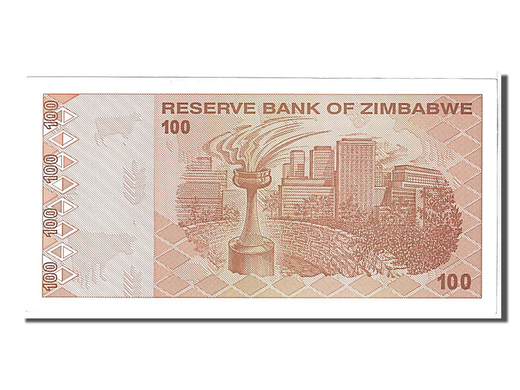 Banconote, Zimbabwe, 100 Dollars, 2009, KM:97, FDS