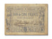 Banconote, MB+, 5 Francs, 1870, Francia