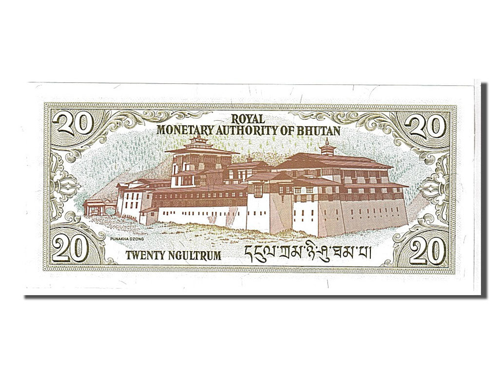 Bhutan, 20 Ngultrum, 1986, KM #16a, UNC(65-70), 6192201