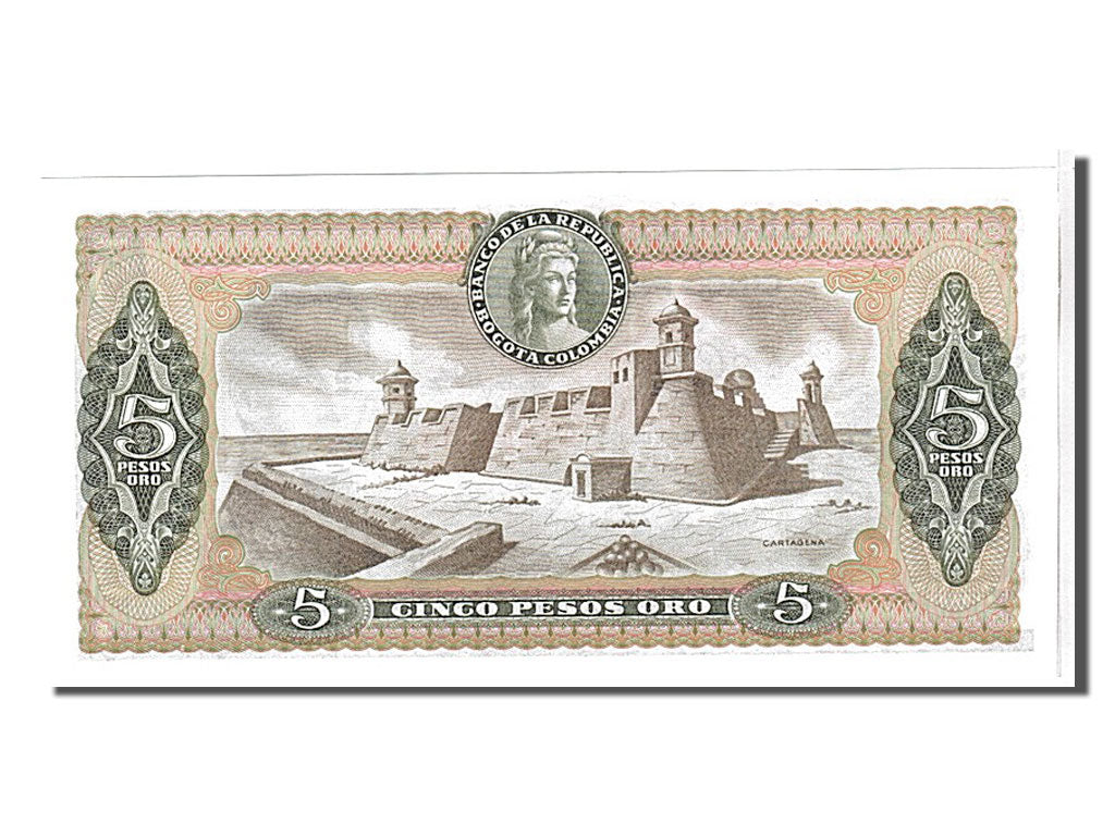 Banknote, Colombia, 5 Pesos Oro, 1981, UNC(65-70)