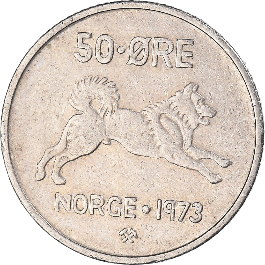 Moneda, Noruega, 50 Öre, 1973