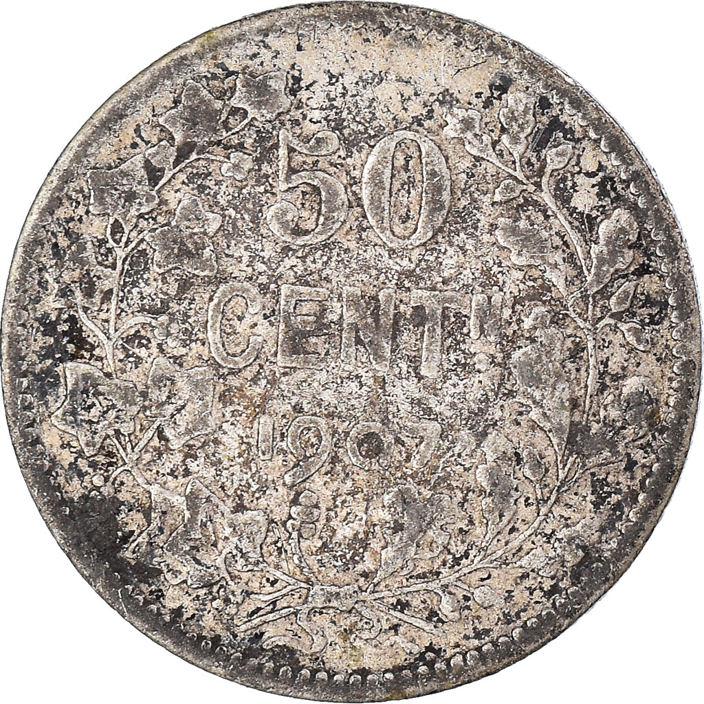 Munten, België, 50 Centimes, 1907