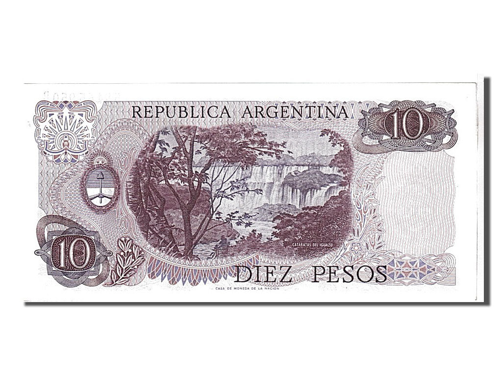 Argentina, 10 Pesos, 1973, KM #295, AU(55-58), 58165950B