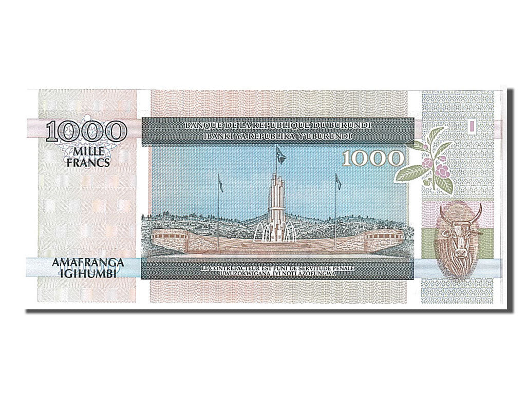 Banknote, Burundi, 1000 Francs, 2006, KM:39d, UNC(65-70)