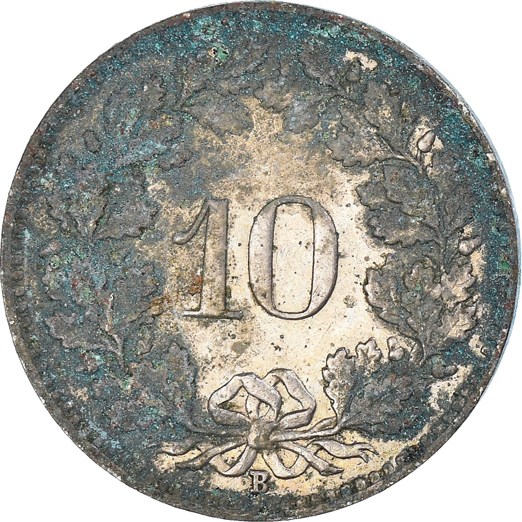 Moeda, Suíça, 10 Rappen, 1959