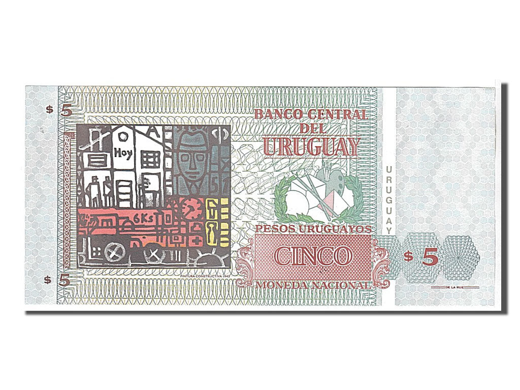 Banknote, Uruguay, 5 Pesos Uruguayos, 1998, KM:80a, UNC(65-70)