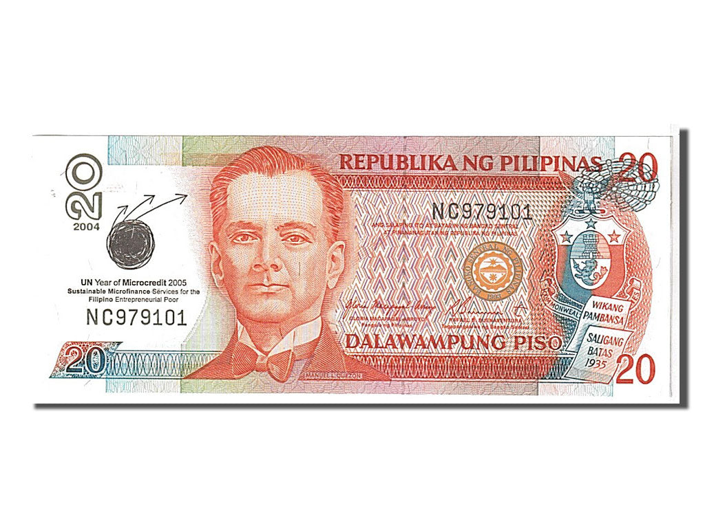 Philippines, 20 Piso, 2004, KM #182h, UNC(65-70), NC979101