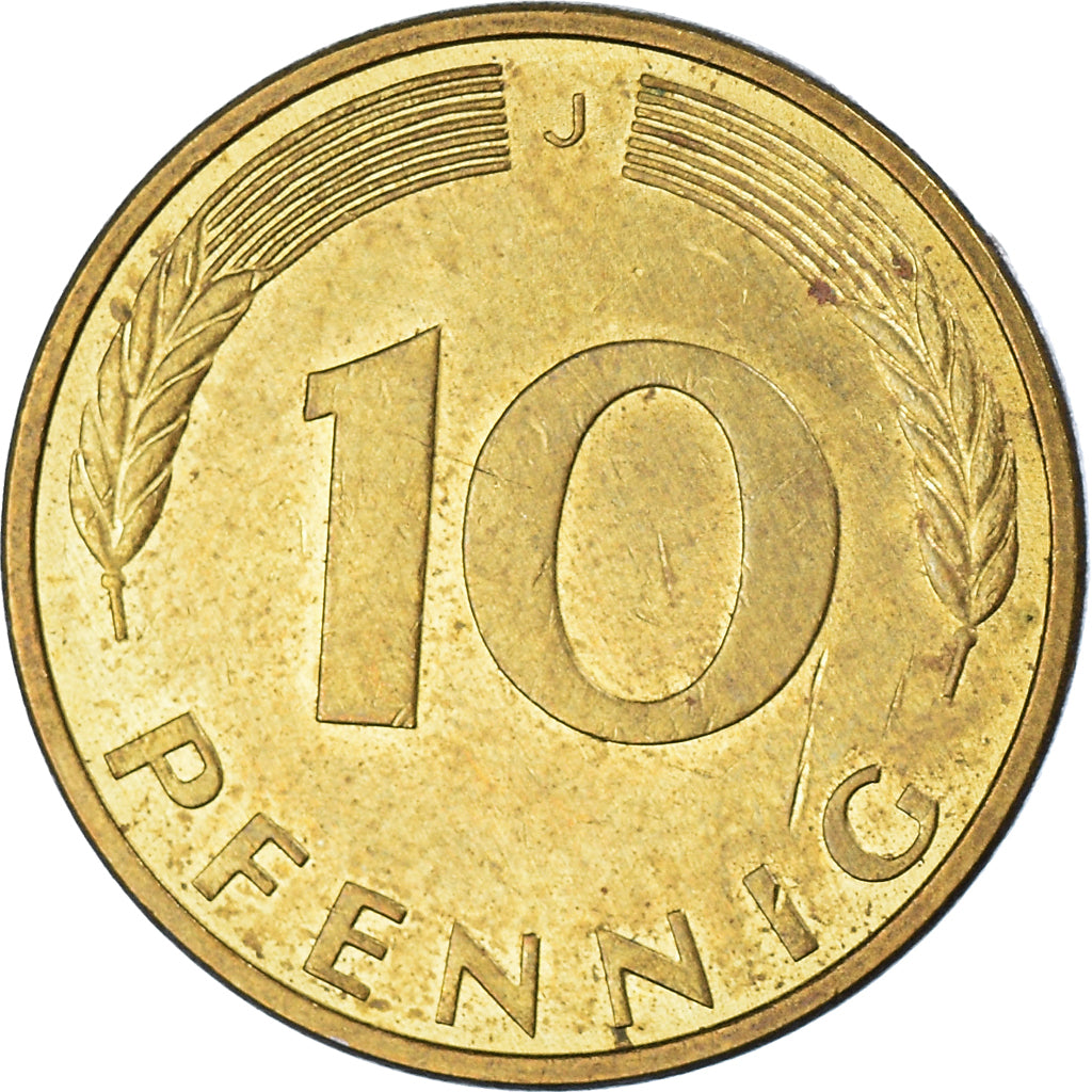 Munten, Federale Duitse Republiek, 10 Pfennig, 1986