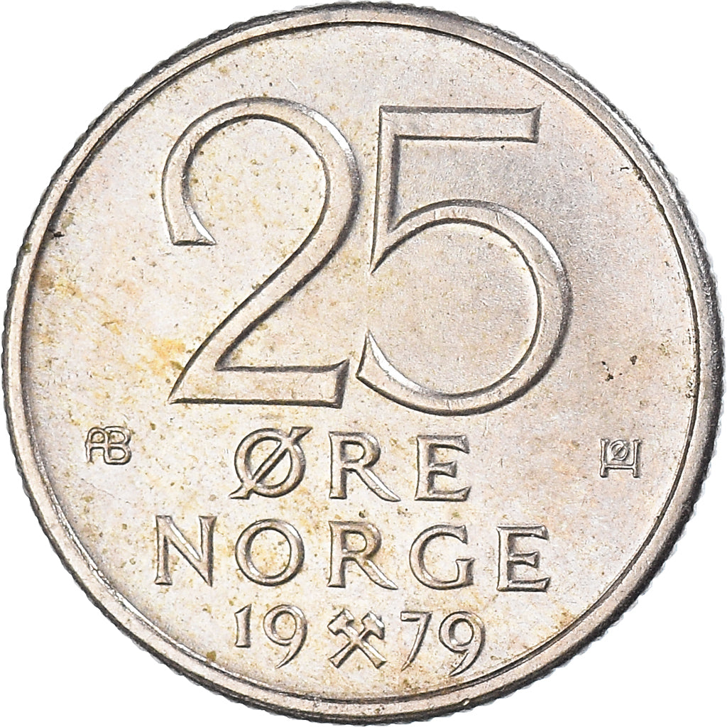 Moneda, Noruega, 25 Öre, 1979
