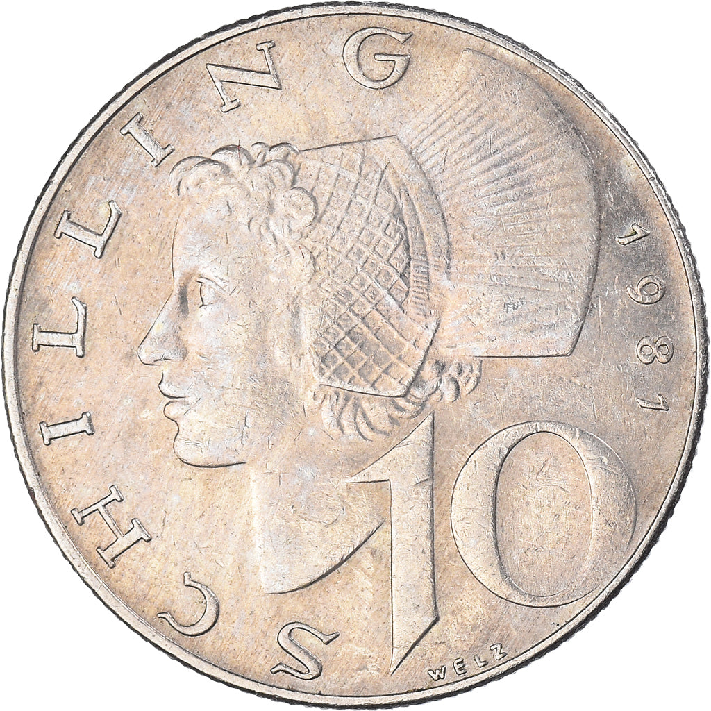 Moneta, Austria, 10 Schilling, 1981