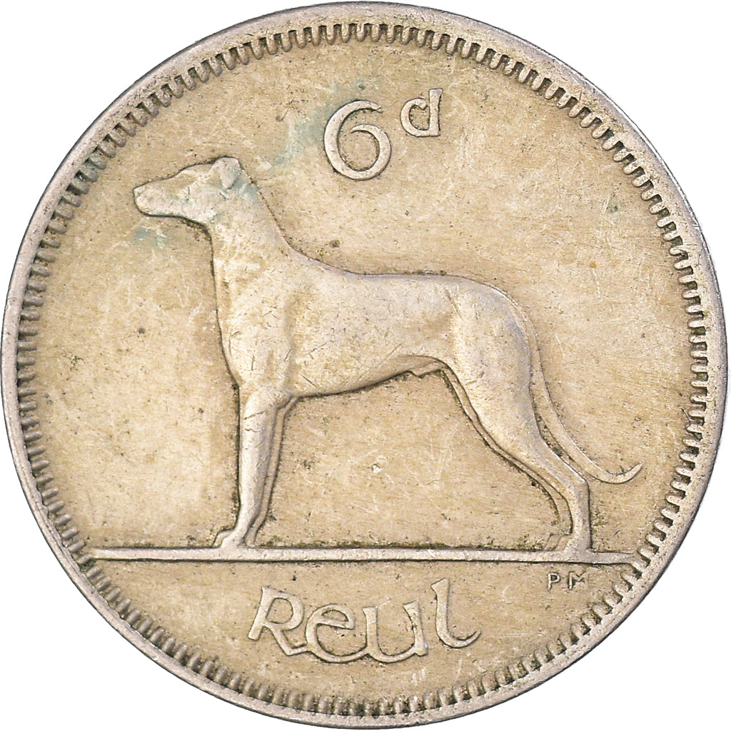 Moeda, REPÚBLICA DA IRLANDA, 6 Pence, 1968