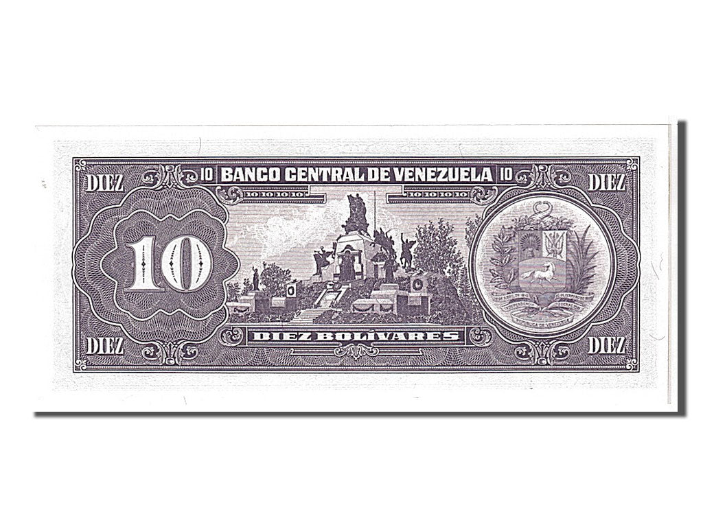 Banknote, Venezuela, 10 Bolívares, 1995, KM:61d, UNC(65-70)