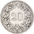 Moneda, Suiza, 20 Rappen, 1900