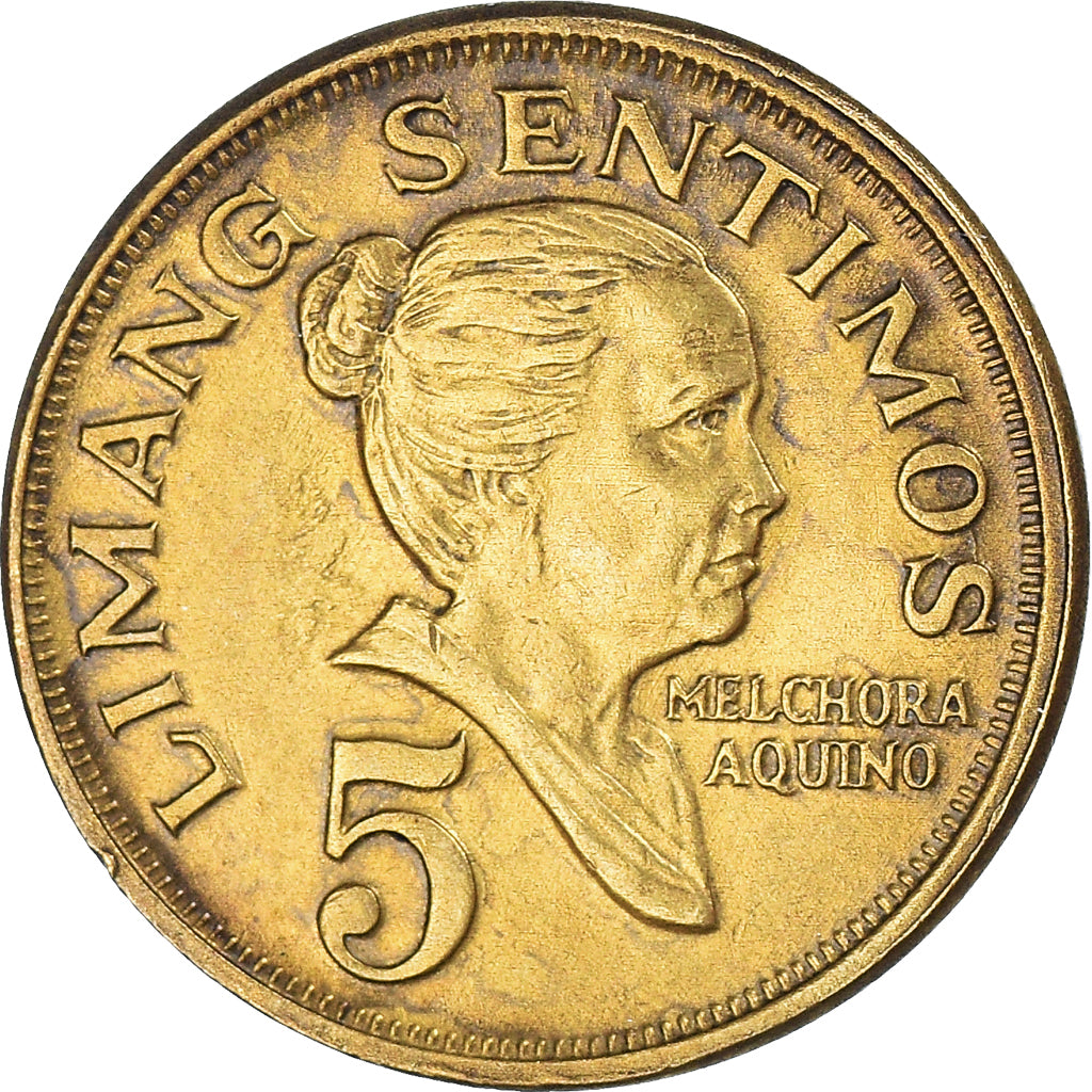 Coin, Philippines, 5 Sentimos, 1972