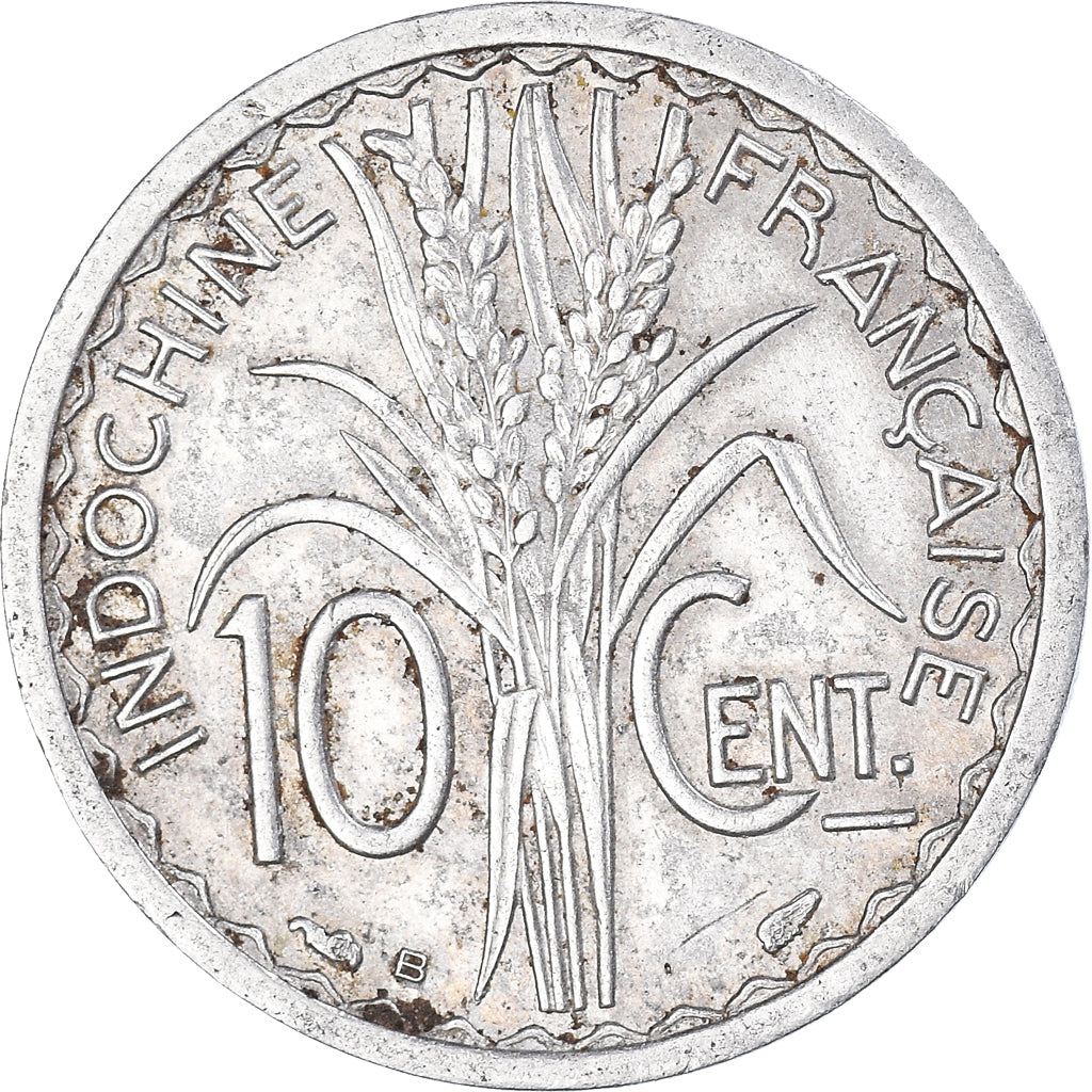Moneda, INDOCHINA FRANCESA, 10 Cents, 1945