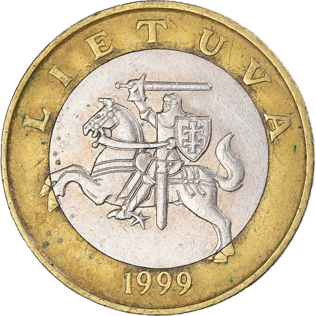 Moneda, Lituania, 2 Litai, 1999