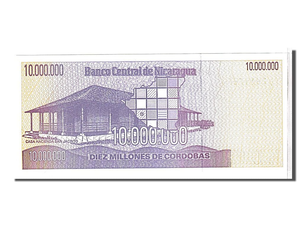 Banknote, Nicaragua, 10 Million Córdobas, 1990, UNC(65-70)
