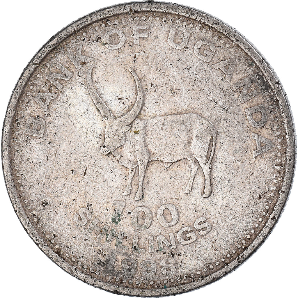 Moneda, Uganda, 100 Shillings, 1998